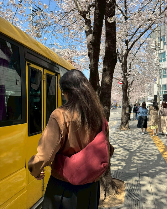 泰國文青品牌 kentneey bag - Red Maroon