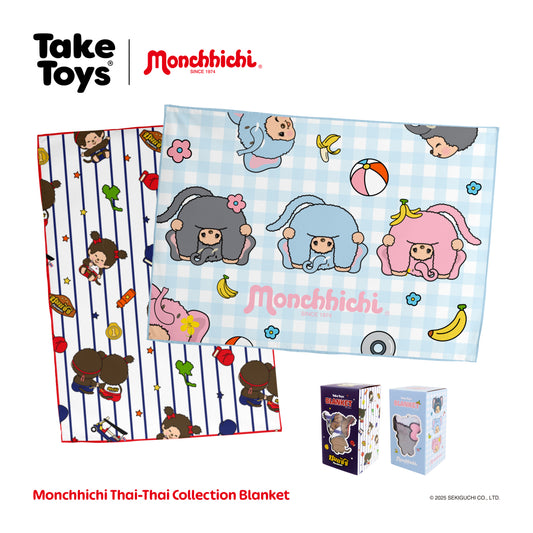 Monchhichi Thai-Thai Collection (Blanket) 泰國限定毛毯 [ 2 types]