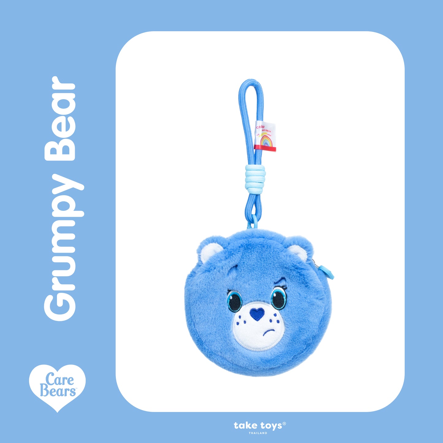 Care Bears Coin Wallet 正版超可愛Care Bears 大頭散紙包 [10 colors]