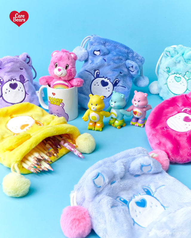 Care Bears 泰國正版毛絨索繩袋 (18cm) 隨身收納袋  [6 colors]