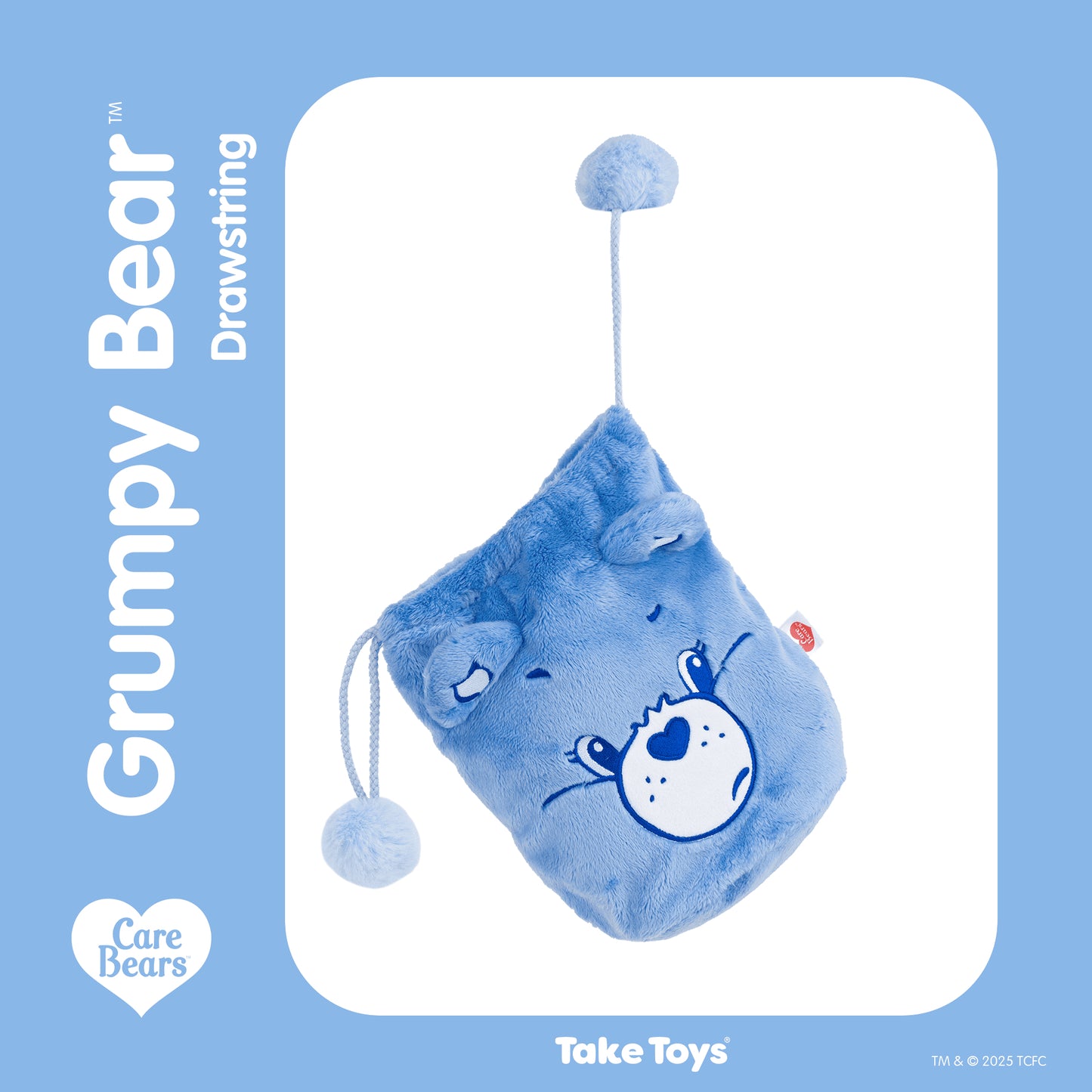 Care Bears 泰國正版毛絨索繩袋 (18cm) 隨身收納袋  [6 colors]