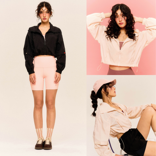 The flos club - Heart Nylon Hoodie Jacket UPF50+ 抗UV輕薄休閒外套