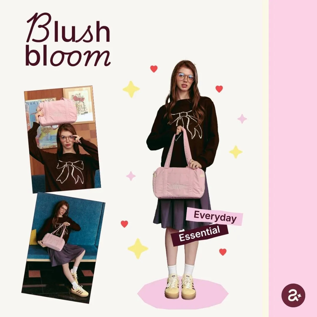 After School Big Tote Bag 大容量奶油色手袋  [ 4 colors ]