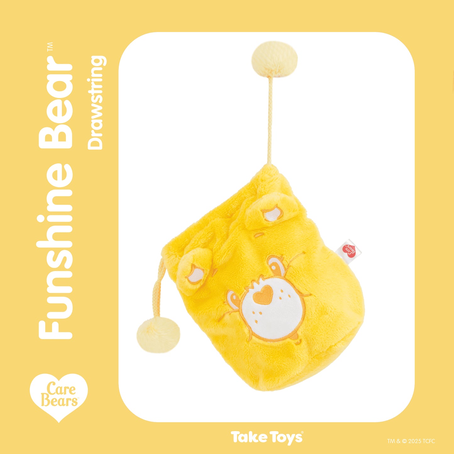 Care Bears 泰國正版毛絨索繩袋 (18cm) 隨身收納袋  [6 colors]