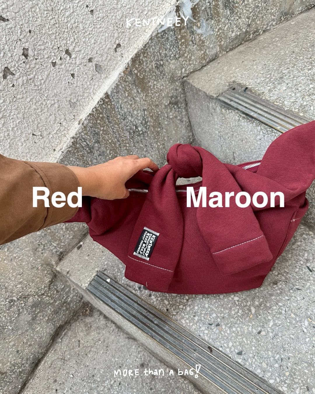 泰國文青品牌 kentneey bag -  Red Maroon