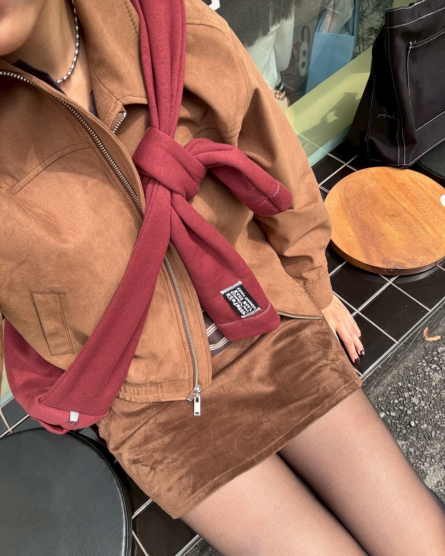 泰國文青品牌 kentneey bag -  Red Maroon