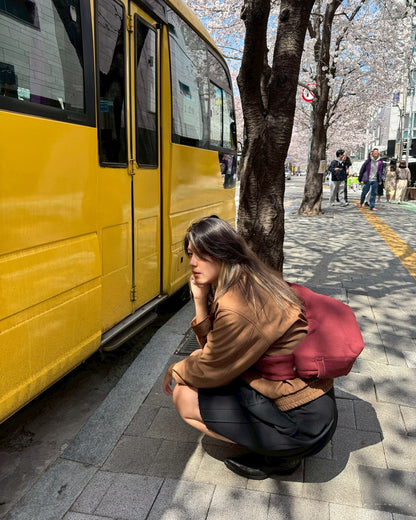 泰國文青品牌 kentneey bag -  Red Maroon