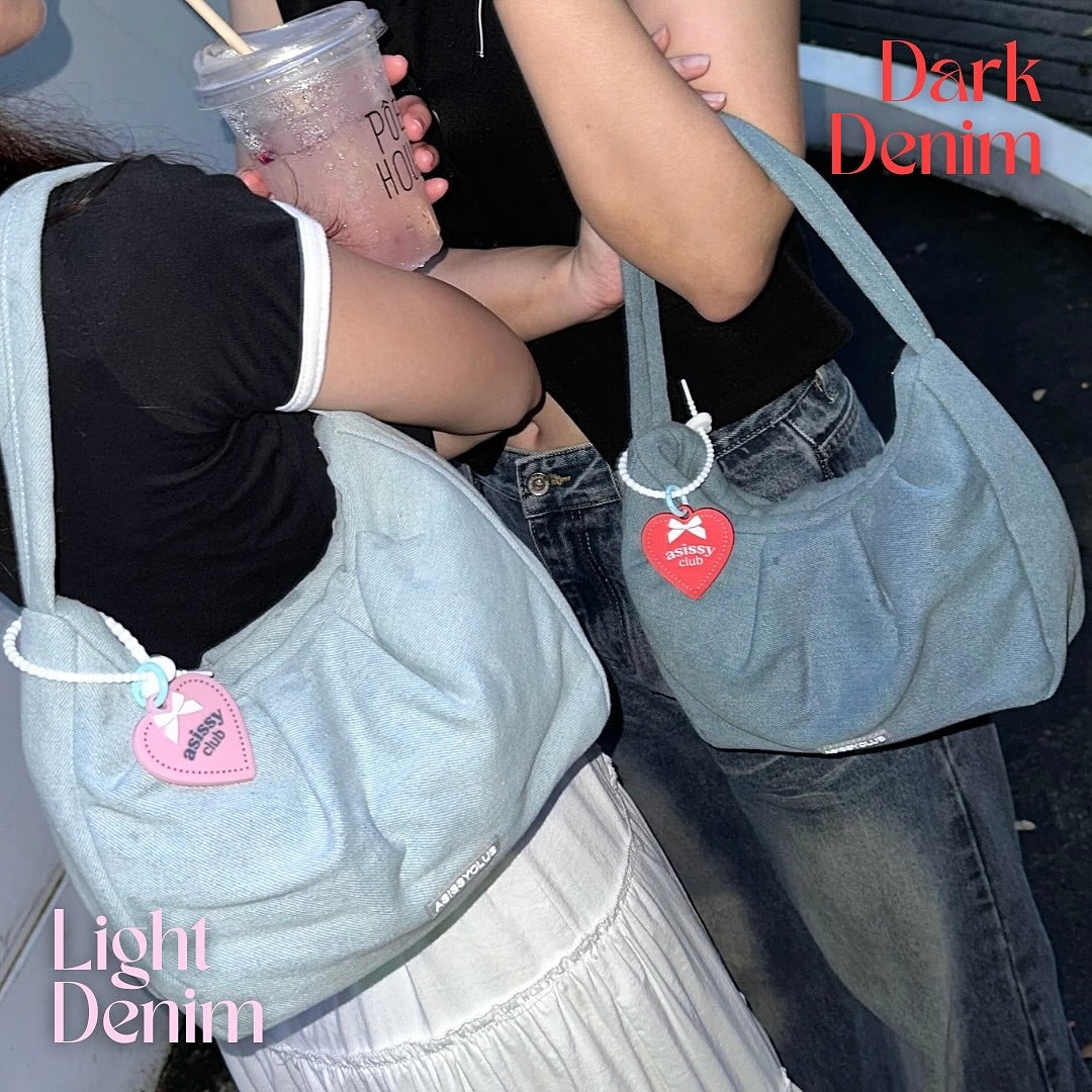 Croissant Denim bag Y2K 牛仔牛角包袋 💙🥐 [2 colors ]