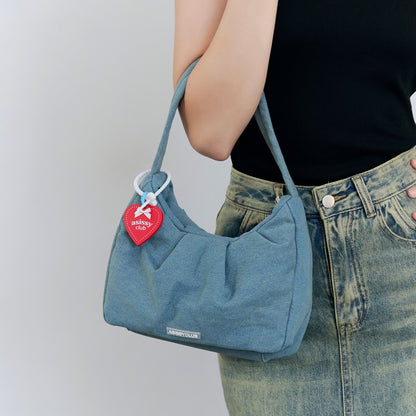 Croissant Denim bag Y2K 牛仔牛角包袋 💙🥐 [2 colors ]