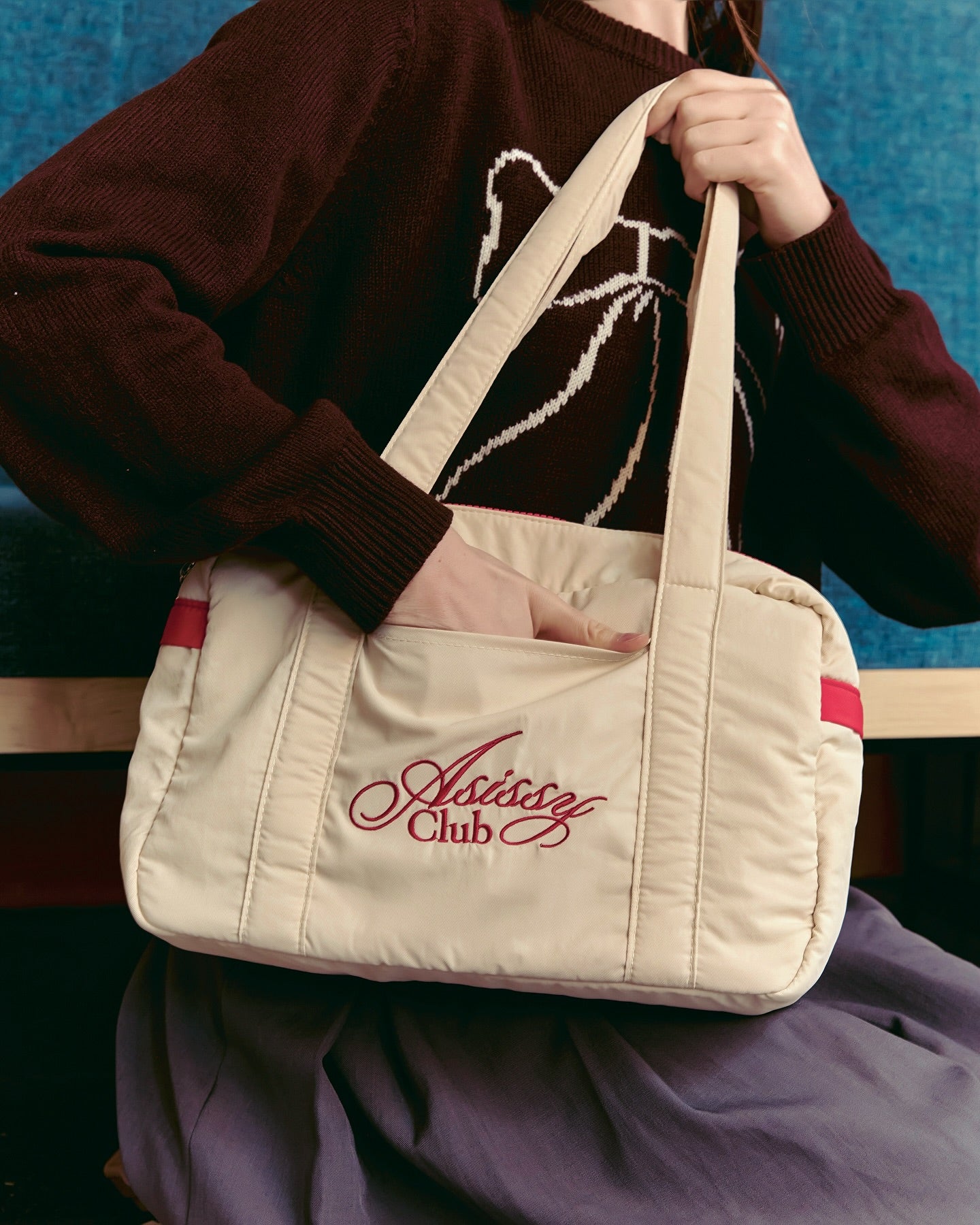 After School Tote Waterproof Bag 大容量奶油色手袋  [ 7 colors ]