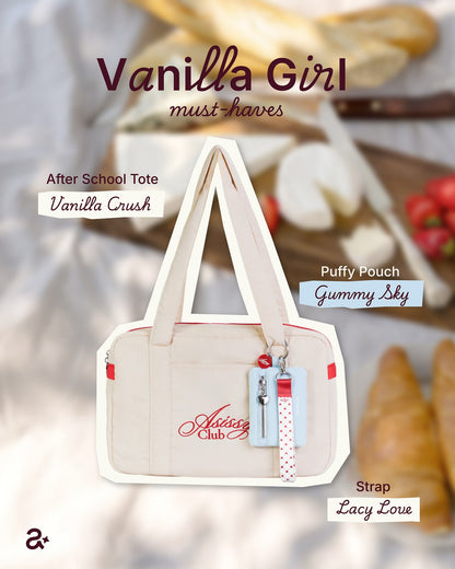 After School Tote Waterproof Bag 大容量奶油色手袋  [ 7 colors ]