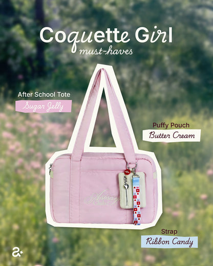 After School Tote Waterproof Bag 大容量奶油色手袋  [ 7 colors ]