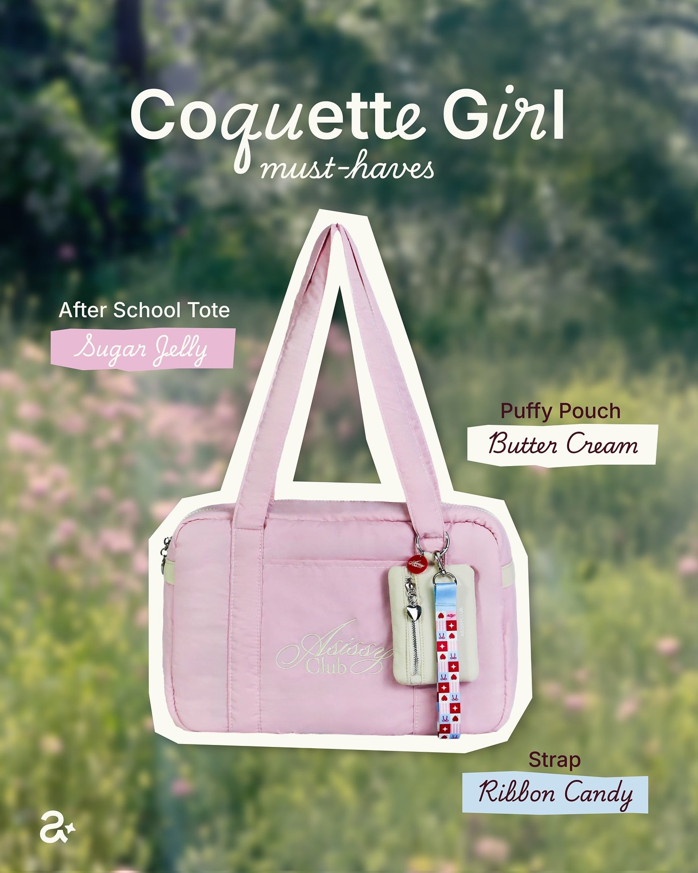 After School Tote Waterproof Bag 大容量奶油色手袋  [ 7 colors ]