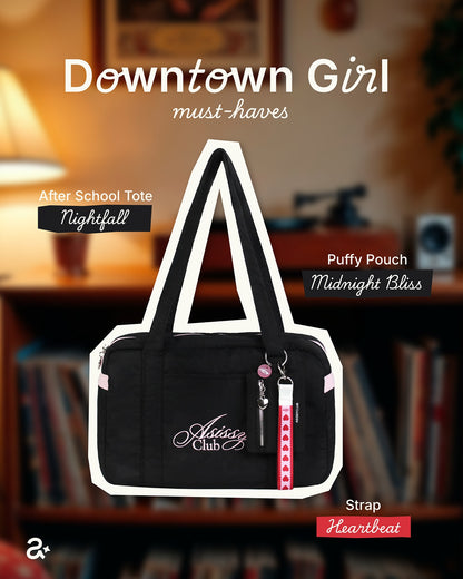 After School Tote Waterproof Bag 大容量奶油色手袋  [ 7 colors ]