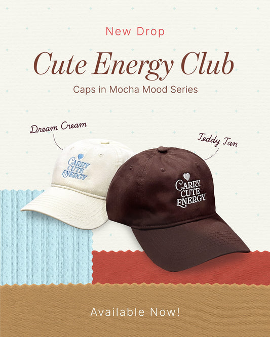 泰國熱賣 Cute Energy Club Cap帽 [ 2 colors ]