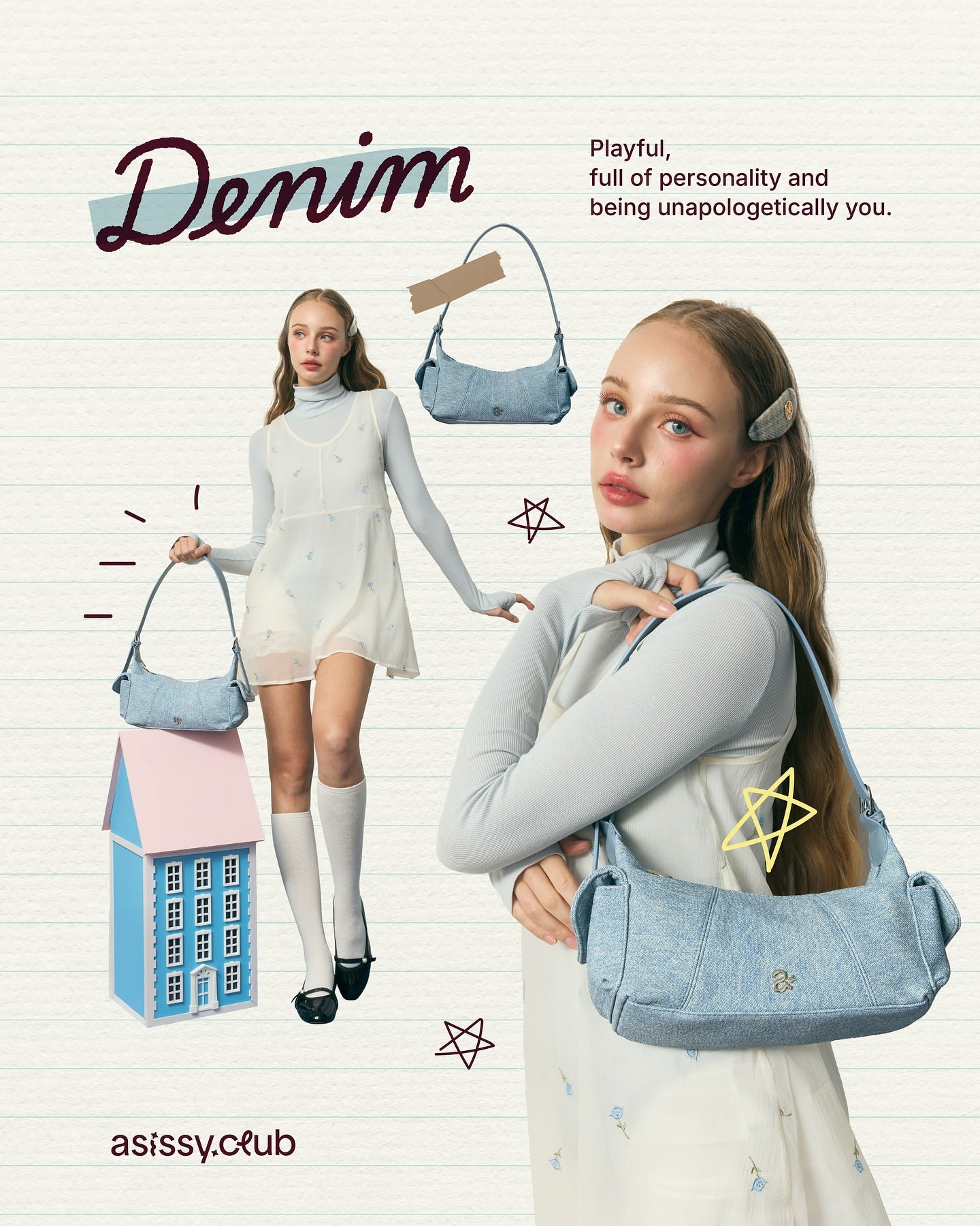 Lara Hobo Shoulder Bag 兩用手袋 [5 colors]