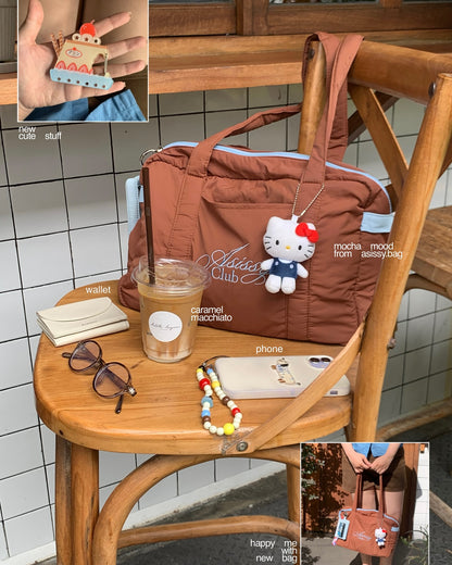 After School Tote Waterproof Bag 大容量奶油色手袋  [ 7 colors ]