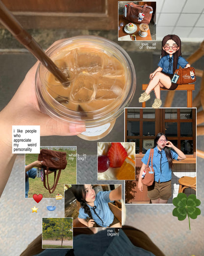 After School Tote Waterproof Bag 大容量奶油色手袋  [ 7 colors ]