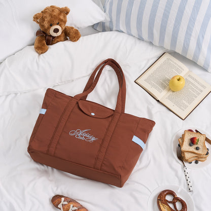 After School Big Tote Bag 大容量奶油色手袋  [ 4 colors ]