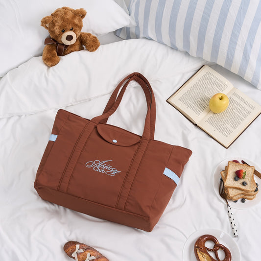 After School Big Tote Bag 大容量奶油色手袋  [ 4 colors ]