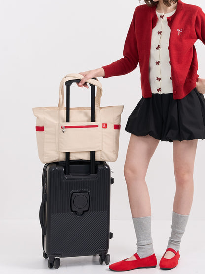 After School Big Tote Bag 大容量奶油色手袋  [ 4 colors ]