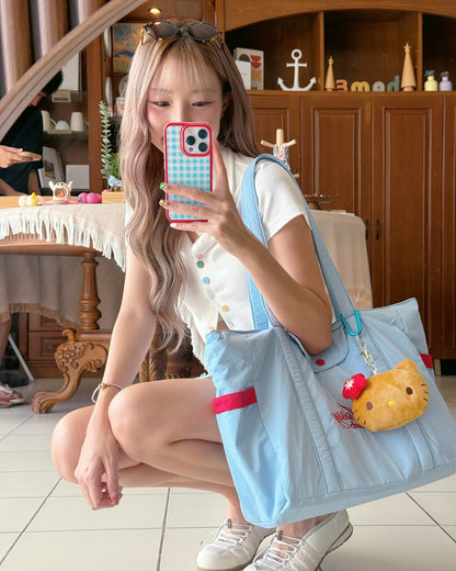 After School Big Tote Bag 大容量奶油色手袋  [ 4 colors ]