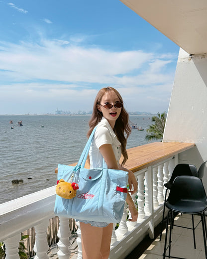 After School Big Tote Bag 大容量奶油色手袋  [ 4 colors ]