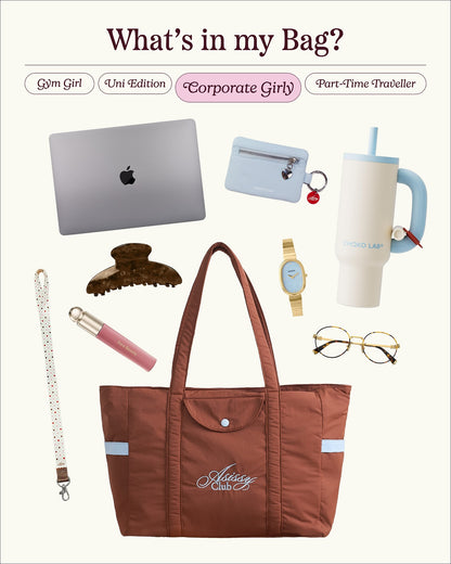 After School Big Tote Bag 大容量奶油色手袋  [ 4 colors ]