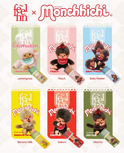 Monchhichi 限定聯名香膏 可愛又實用！  [6 flavors] | 天然舒緩・持久留香・便攜裝