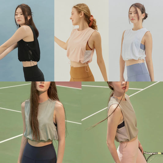 The flos club - Onesize Sunflower Net Crop Tank