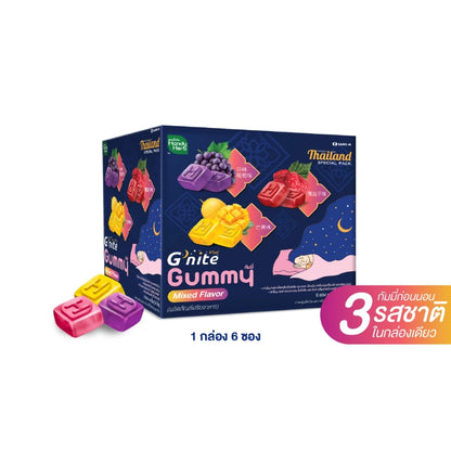 超強晚安睡眠軟糖 助眠軟糖 混合口味 1盒6包