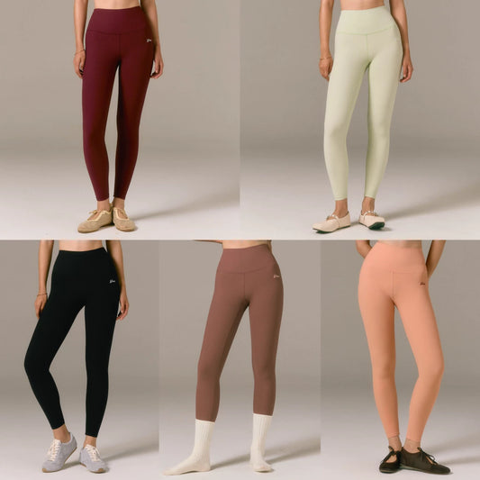 The Flos Club - Palette Back-Pocket Wide Ribbed Leggings [ 5 colors ]