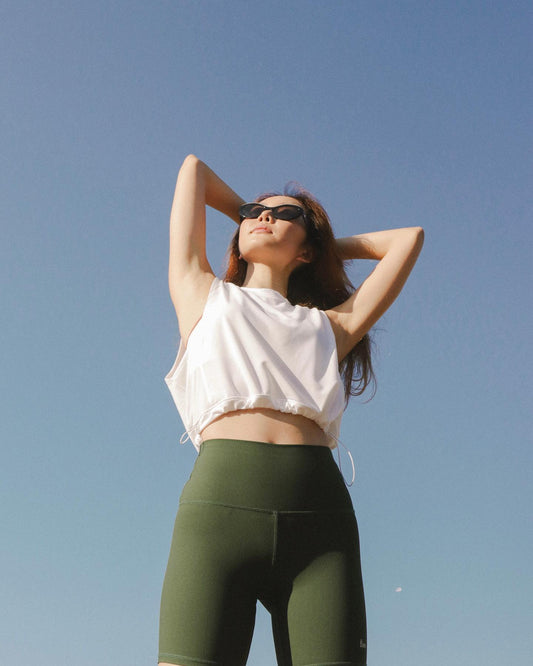 The flos club - Onesize Sunflower Net Crop Tank